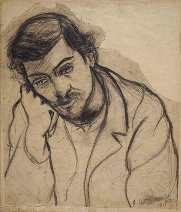 Framed Utrillo Pensive, 1911 Print