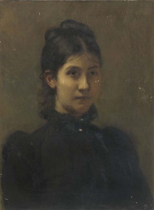 Framed Portrait of a Young Woman Print