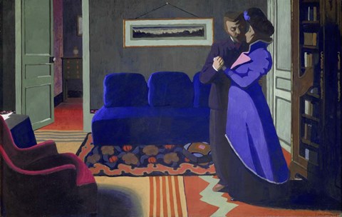 Framed Visit, 1899 Print