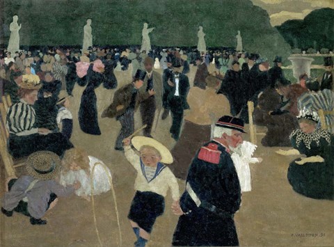 Framed Jardin du Luxembourg, 1895 Print