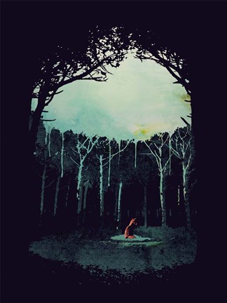 Framed Deep In The Forest Print