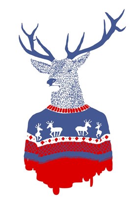 Framed Ugly Winter Pulover Print