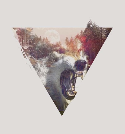 Framed Daylight Moon Print