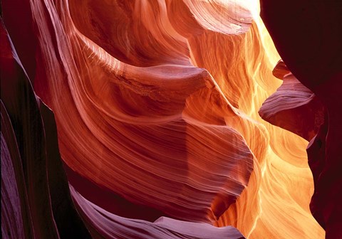 Framed Slot Canyon, Antelope Canyon, Arizona Print