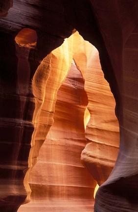 Framed Colorful Sandstone in Antelope Canyon, near Page, Arizona Print