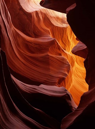 Framed Antelope Canyon, Navajo Tribal Land, Arizona Print