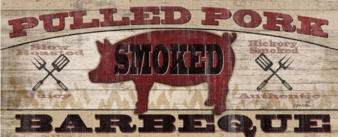 Framed Homestyle BBQ II (Pig) Print