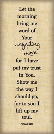 Framed Bible Verse Panel I (Psalms) Print