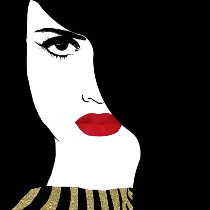 Framed Francesca Gold Print