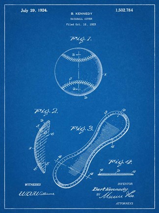 Framed Baseball Cover B Print