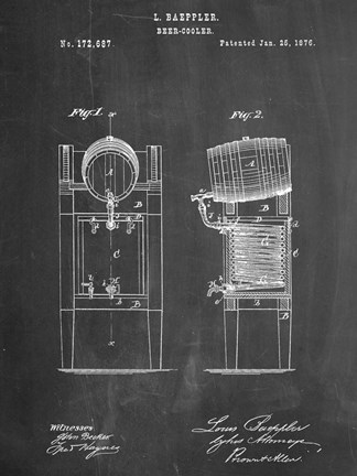 Framed Beer Cooler Print