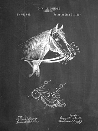 Framed Bridle Brit Print