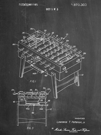Framed Fooseball Print