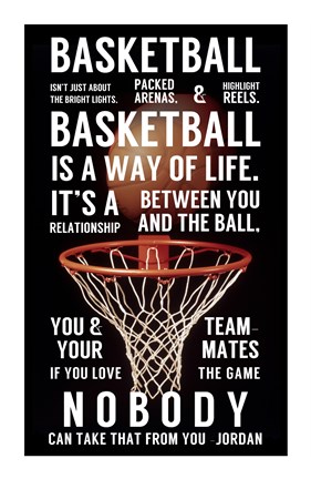 Framed Basketball is a Way of Life Print