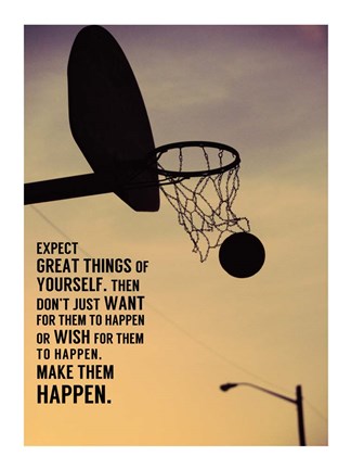 Framed Expect Great Things Print