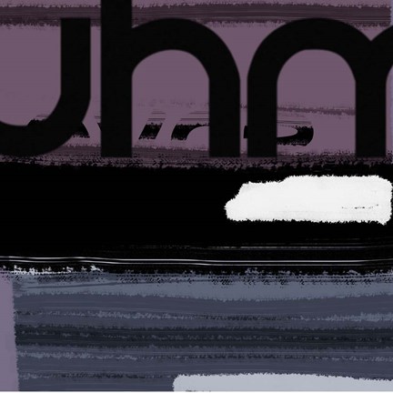 Framed Letter Purple Print