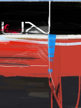 Framed Blue Mark Print