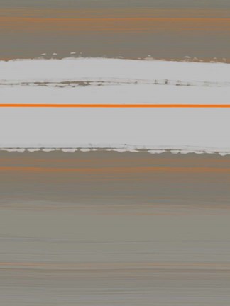 Framed Abstract Orange 4 Print