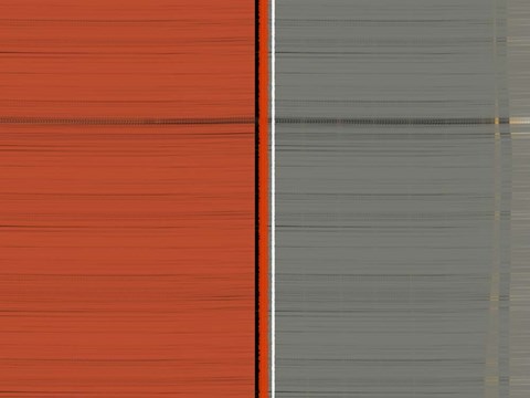 Framed Grey And Brown Print