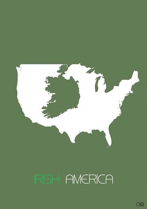 Framed Irish America Print