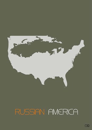 Framed Russian America Print