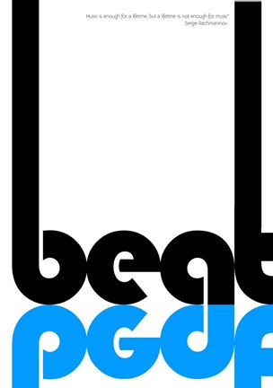 Framed Beat Print