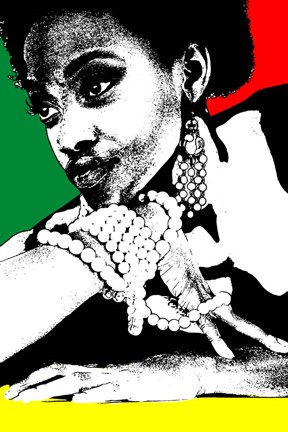 Framed Aisha Jamaica Print