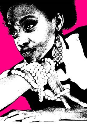 Framed Aisha Pink Print