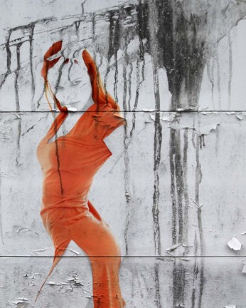 Framed Orange Dance Print