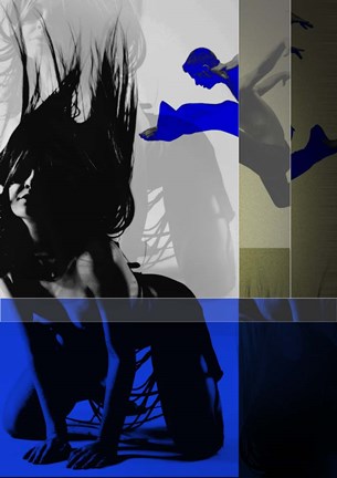 Framed Blue Romance Print