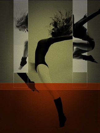 Framed Ballet Dancing Print