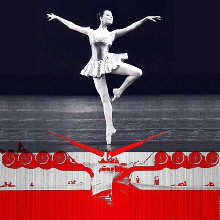 Framed Ballerina Plan Print