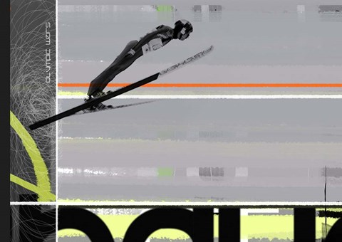 Framed Ski Jumping Print