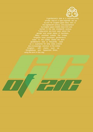 Framed Gentleman&#39;s Club Print