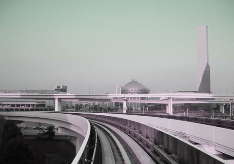 Framed Tokyo Train Ride 2 Print