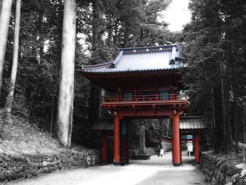 Framed Red Gate Print