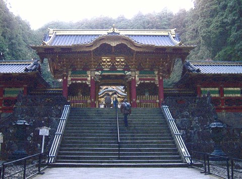 Framed Temple Entrance Print