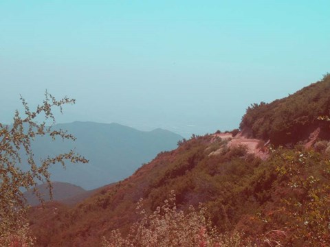 Framed Southern California Mountains Print