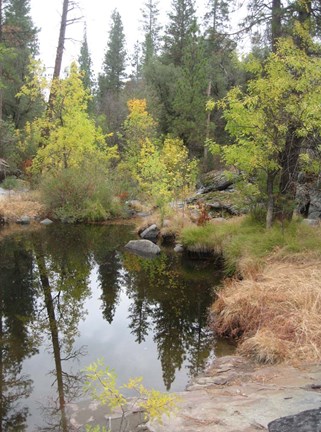 Framed Lake In Sierras Print