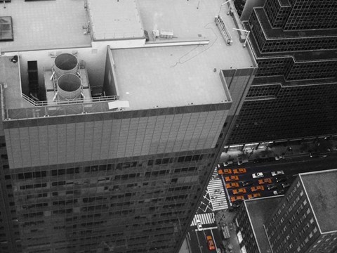 Framed New York Cabs Print