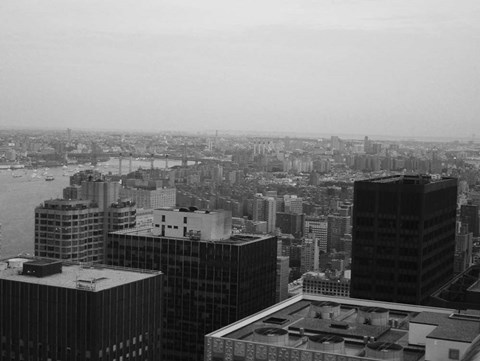 Framed NYC From The Top 2 Print