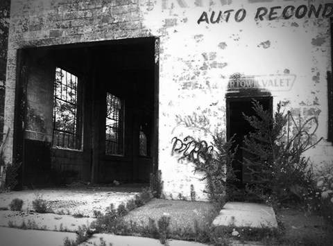 Framed Old Building In Detroit 1 Print