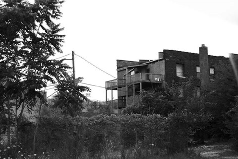 Framed Old Building Detroit 3 Print