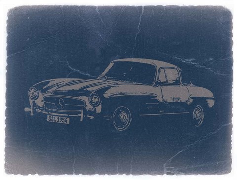 Framed Mercedes Benz 300 Sl Print
