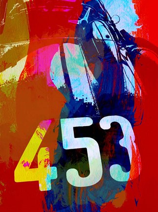 Framed Jaguar E Type Watercolor Print