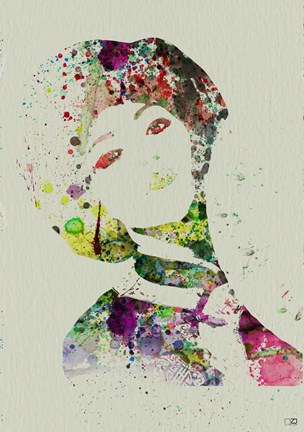 Framed Dancer Watercolor 7 Print