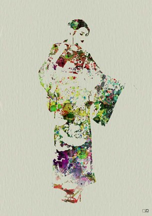 Framed Kimono Dancer 3 Print