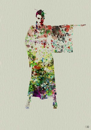 Framed Kimono Dancer 4 Print