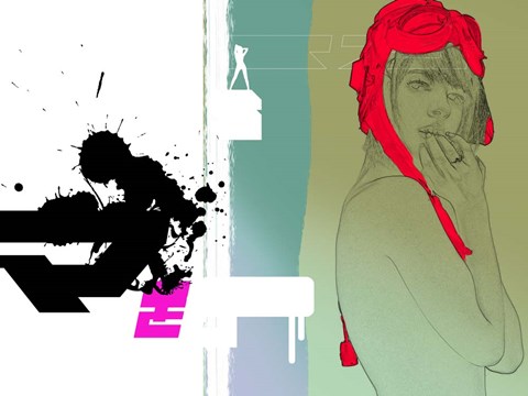 Framed Red Hat Print