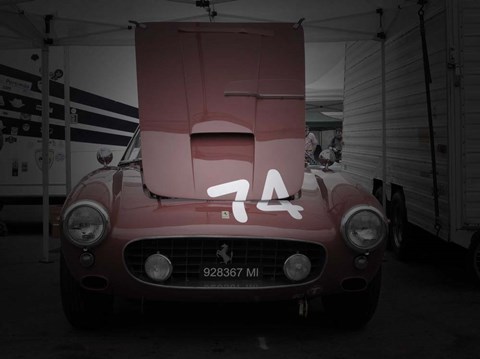 Framed Ferrari Front Open Hood Print